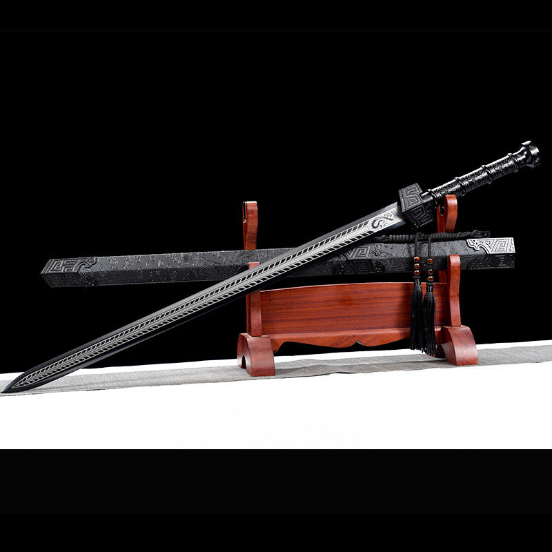 Qin Wang Handmade High Manganese Steel Han Sword