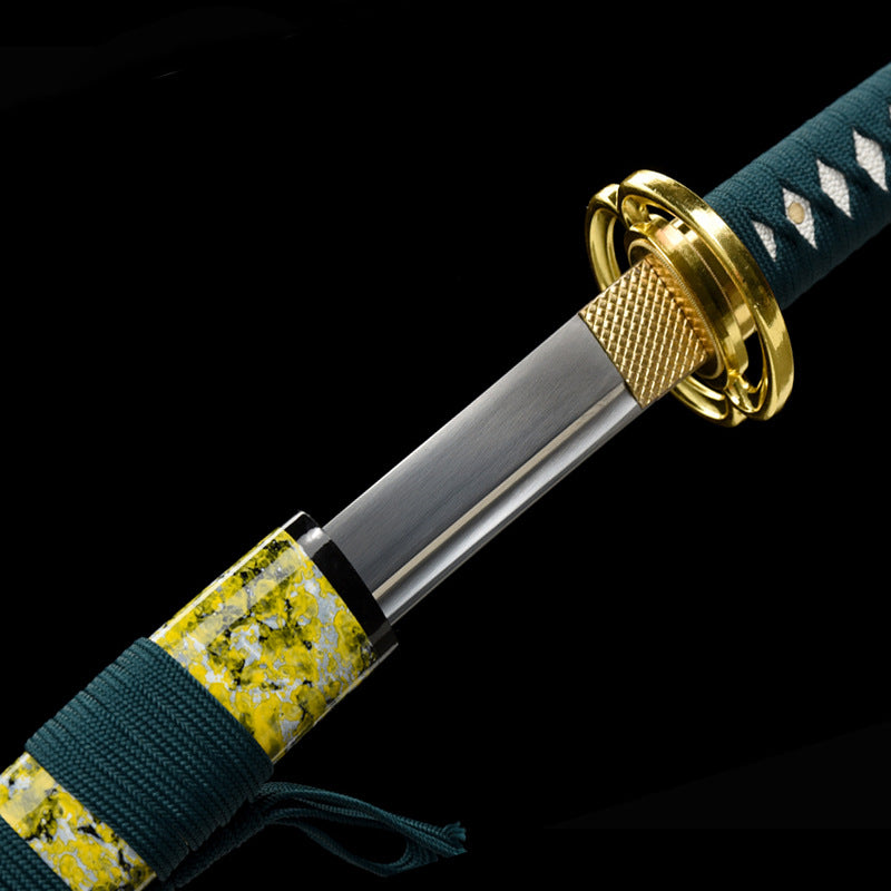 Japanese Handmade Samurai Blade - Practice Knife Outdoor Self-Defense - Iai Tang Horizontal Sword Cold Weapon - Image 2