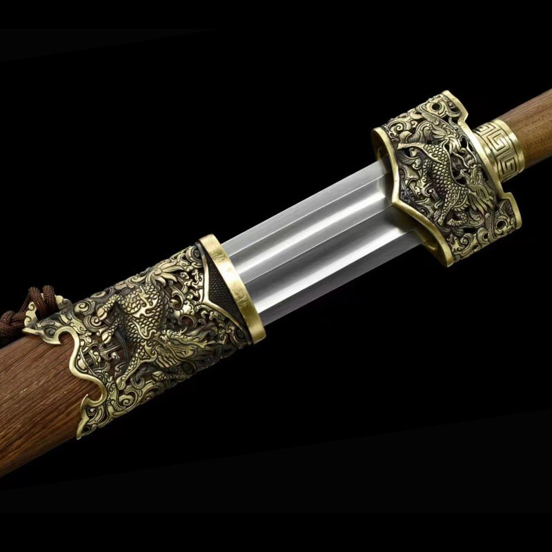 Longquan City Sword Kirin War Sword Pure Copper Yue Wang Sword Manganese Steel Han Sword - Image 3