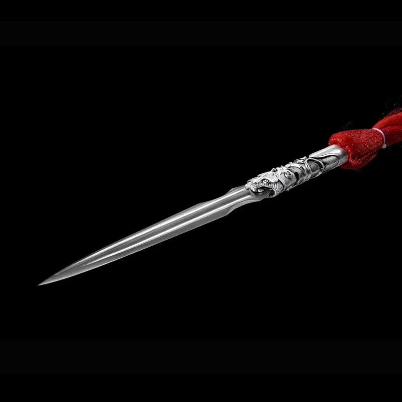 Zhao Yun Gun - Outdoor Self-Defense Spear, Pattern Steel Forged, - Image 3