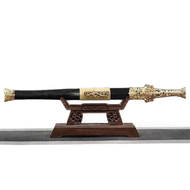 Imperial Sword - Tile-Faced Han Sword, Pearl Fish Skin, Yue Wang Sword Collection - Image 5