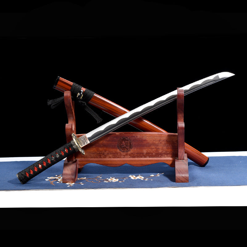 Samurai Command Sword with Lacquer Wood Sheath - Image 6