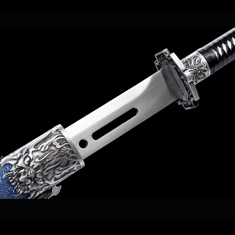 Tang Hengdao Manganese Steel One-Piece Sword - Ancient Embroidered Knife - Image 3