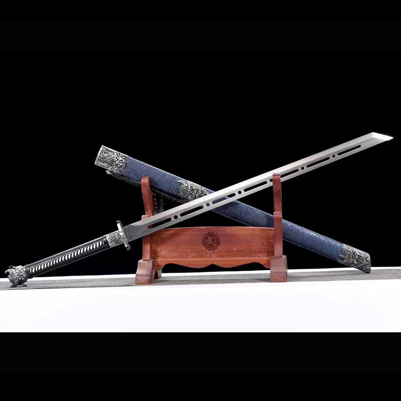 Tang Hengdao Manganese Steel One-Piece Sword - Ancient Embroidered Knife - Image 6