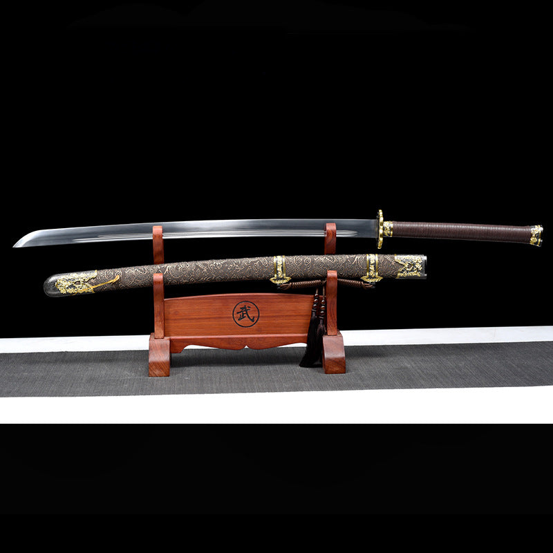 Chinese Miao Dao: Two-Handed Long Knife, Embroidered Spring, Clear Waist, Practice Knife - Image 3