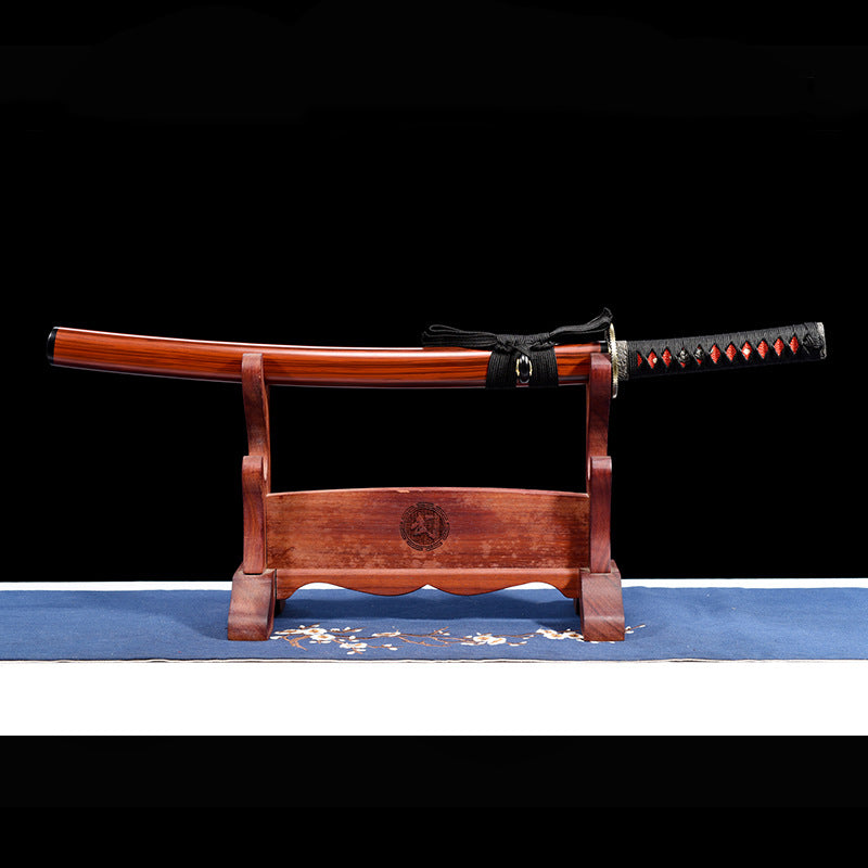Samurai Command Sword with Lacquer Wood Sheath - Image 4