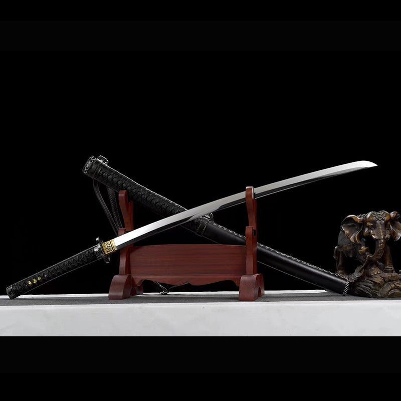 Handmade Japanese-Style Sword - High Manganese Steel, - Image 6