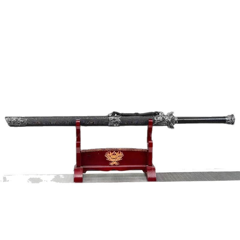 Swords: Tang Hengdao's One-Piece Manganese Steel Embroidered Spring Knife - Image 5