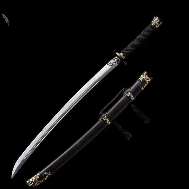 Longquan Xiu Chun Dao - Yan Ling Dao Pattern Steel Handmade Treasure Knife - Image 6