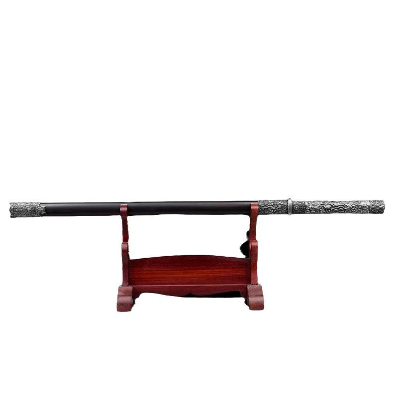 Longquan Tang Hengdao One-Piece Sword - High Manganese Steel Embroidered Spring Outdoor Self-Defense Cold Weapon - Image 5