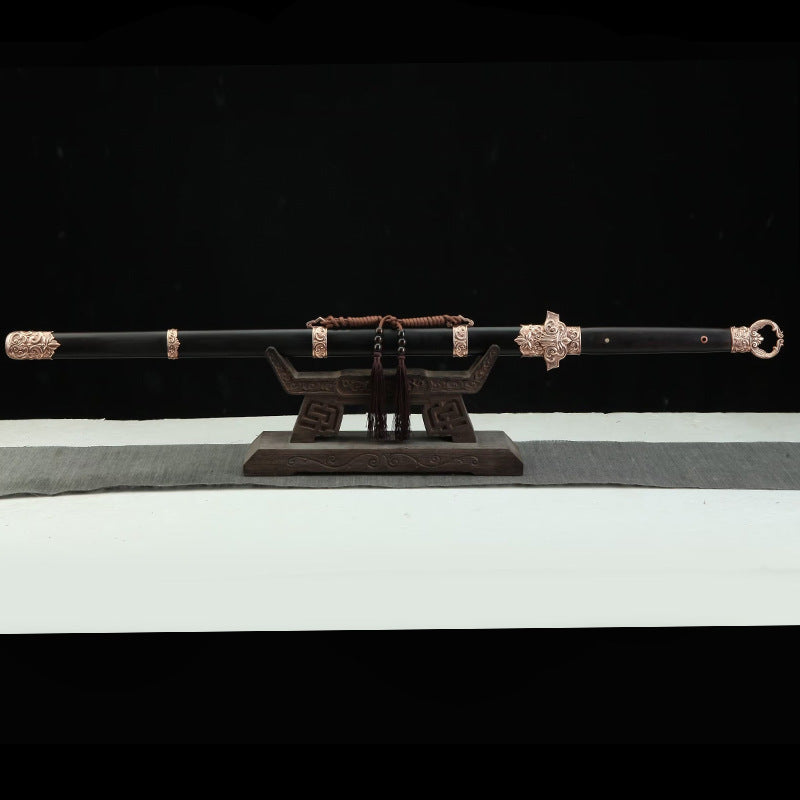 Tang Hengdao Red Copper Sword - Black Sandalwood Ornament Weapon - Image 4