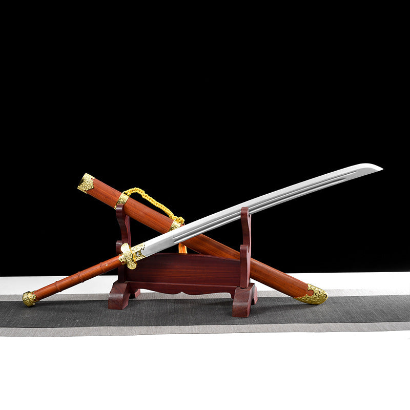 Longquan City Tomb Raider Black Gold Ancient Sword Cosplay Weapon - Image 8