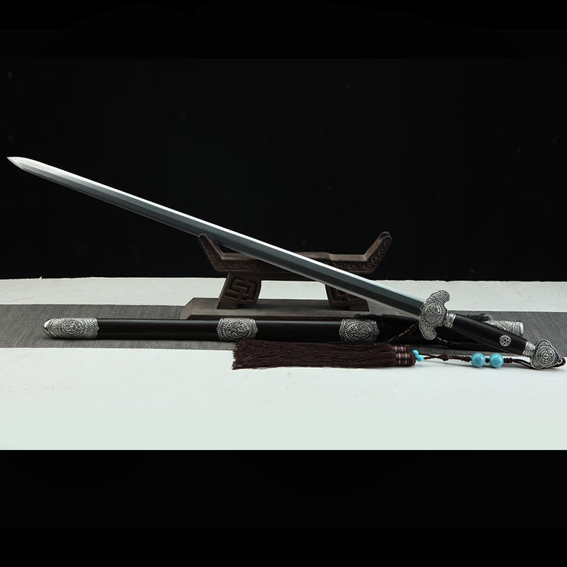 Forged Patterned Steel Taiyi Sword - Image 6