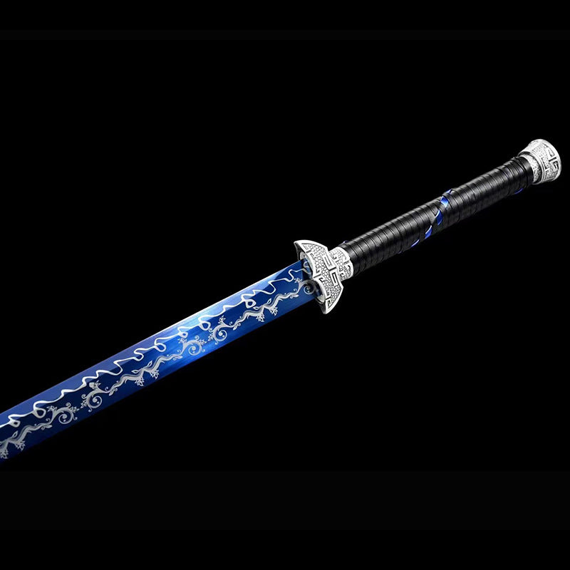Tang Hengdao Sword, Roasted Blue Manganese Steel - Image 2