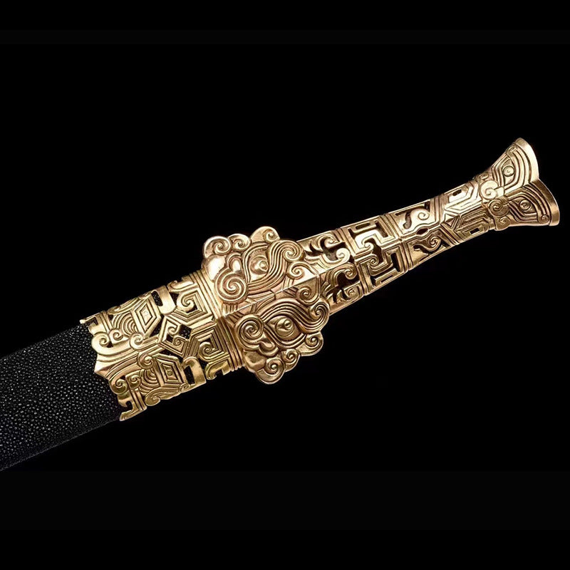 Imperial Sword - Tile-Faced Han Sword, Pearl Fish Skin, Yue Wang Sword Collection - Image 4