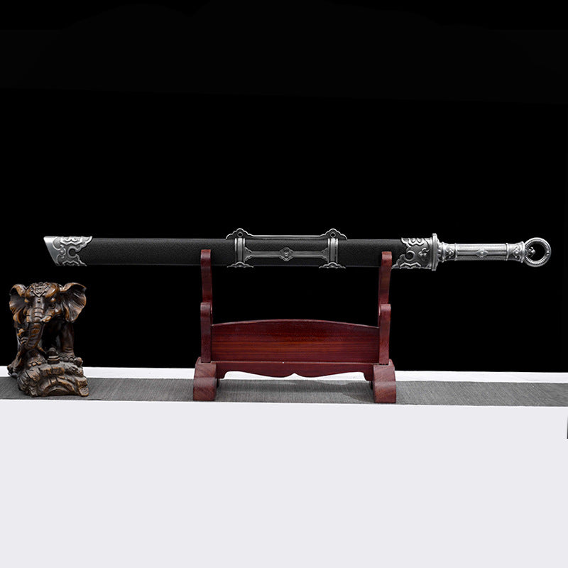 Tang Hengdao and Song Dynasty Knife Integrated Manganese Steel Forged Longquan City Sword - Image 3