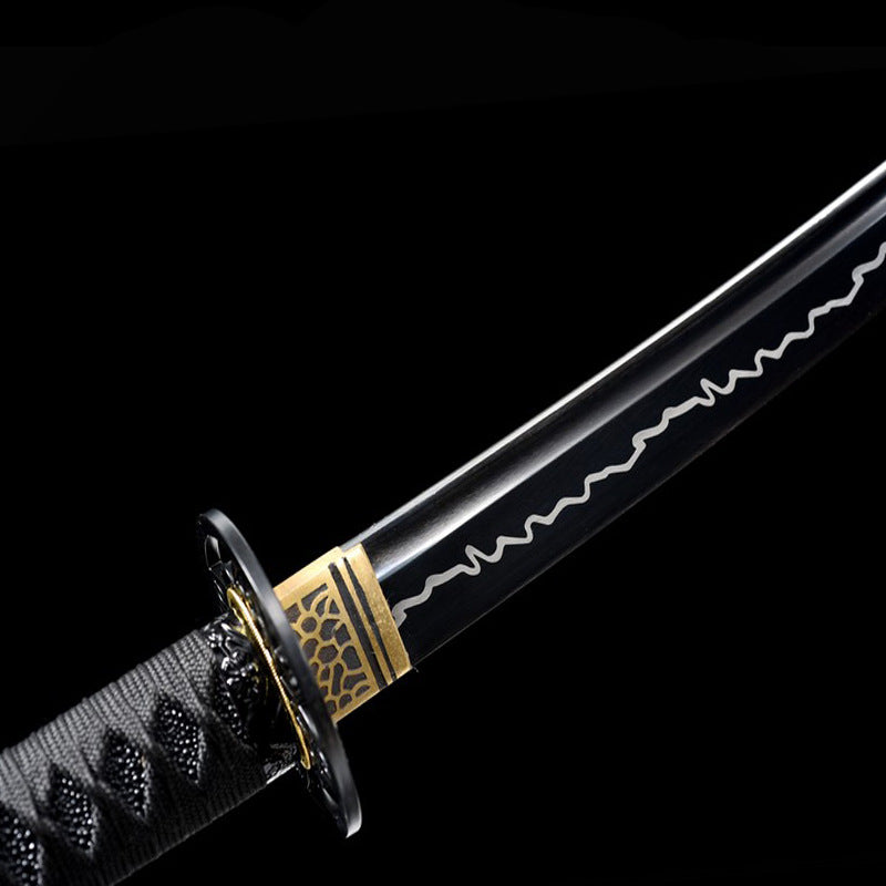 Longquan Sword Black Widow - Japanese-Style Hand-Forged, Cross-Border Weapon, - Image 2