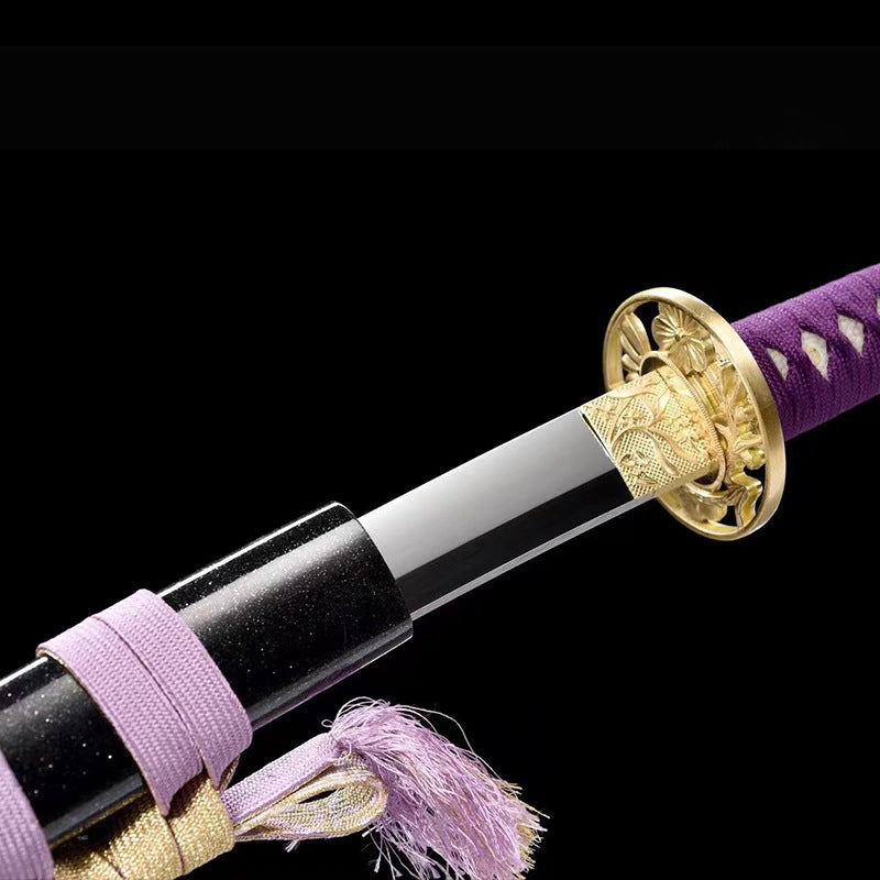 Japanese Hand-Forged Steel Sword - Long Sword Collection Weapon - Image 3