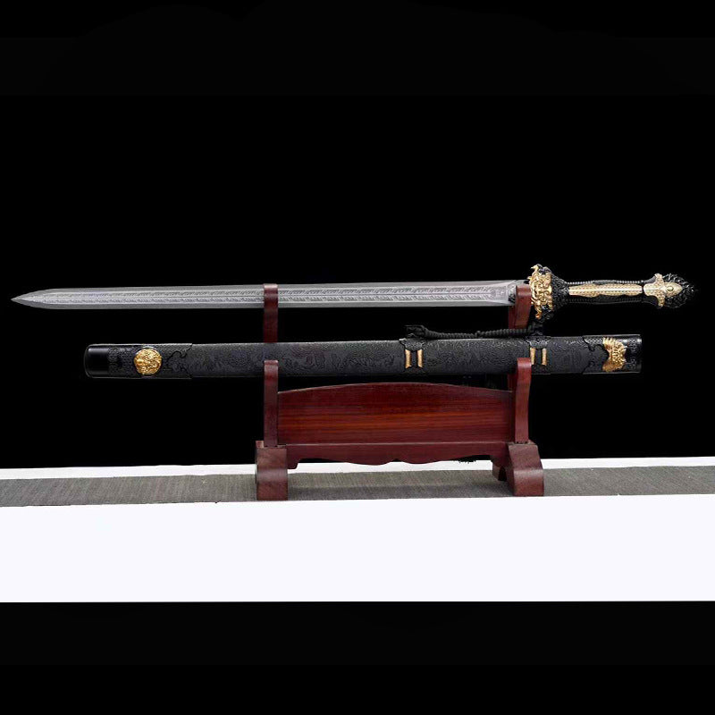 Han Sword Dragon King: Tang Hengdao Embroidered Spring Sword, Cold Weapon Ornament - Image 3