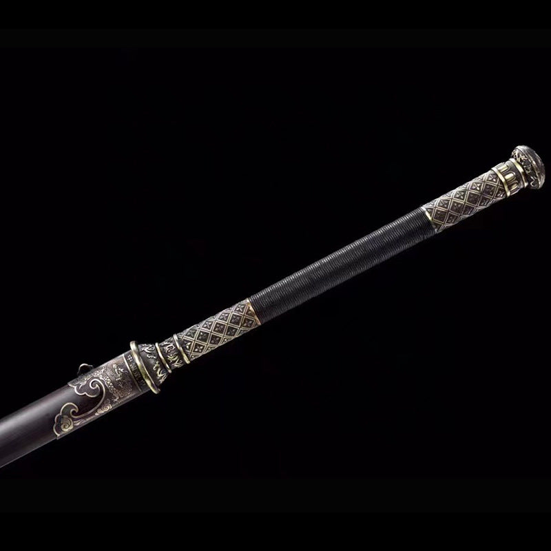 Pattern Steel "Ding Xiu Miao" Two-Handed Sword - Image 4