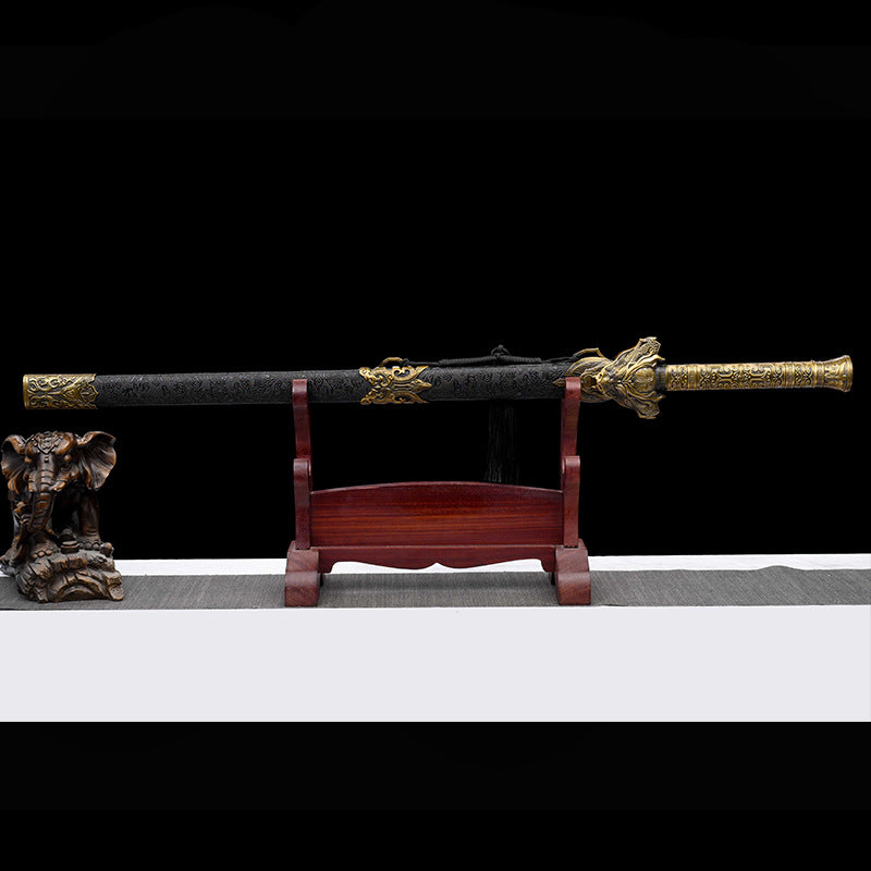Ink Dragon War Sword - High Manganese Steel Han Wang Sword, Cold Weapon - Image 4