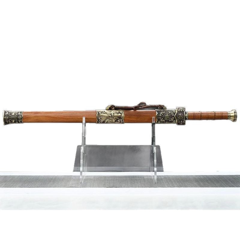 Longquan Town House Eight-Sided Han Sword - Pattern Steel, One-Piece Sword, Cold Weapon - Image 5