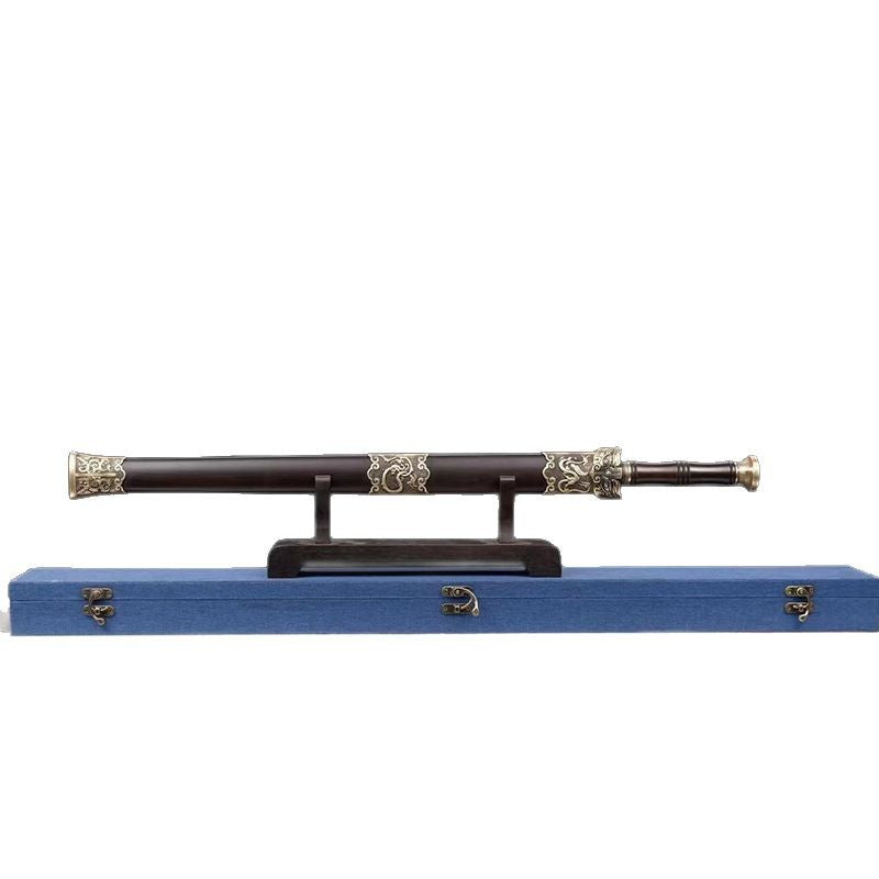 Longquan City Sword Han Sword Three Kingdoms War Sword Dragon Pattern Sword Pattern Steel One-Piece Forged Sword Yi Zi Sword - Image 5