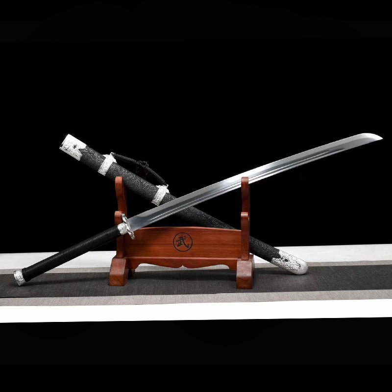 Shicheng Black Dragon Sword - Embroidered Spring, High Manganese Steel - Image 6