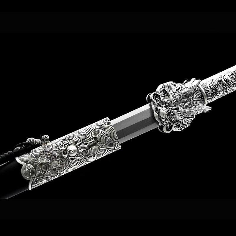 Longquan Dragon King Sword - High Manganese Steel, Eight-Sided Han Sword, Cold Weapon - Image 3