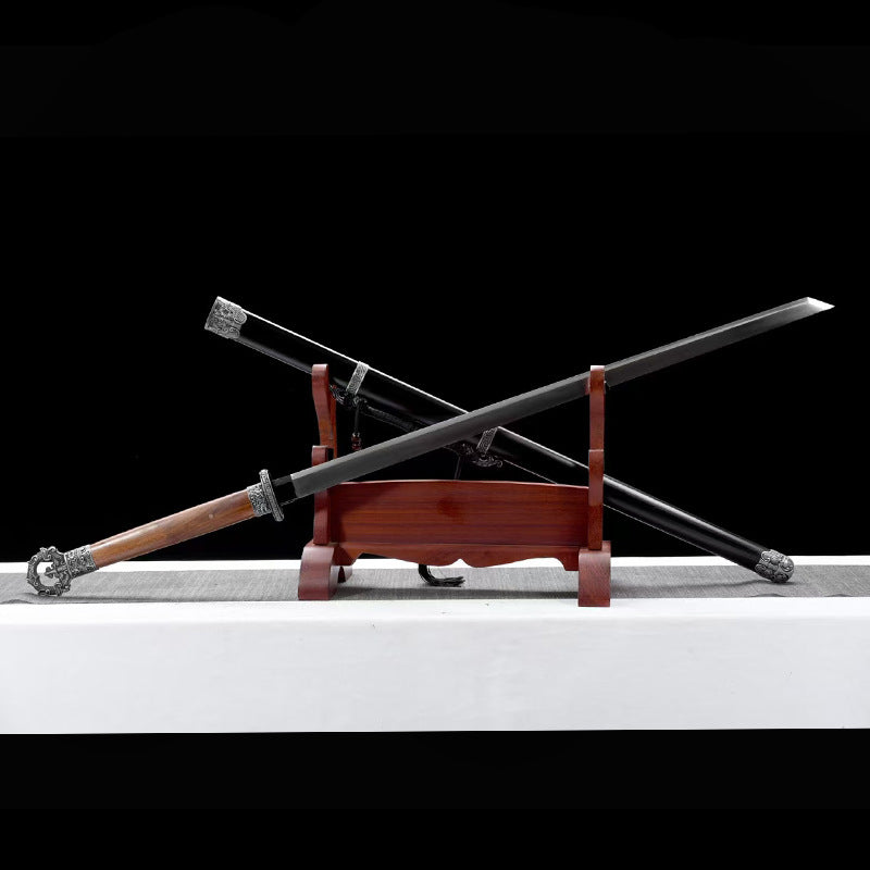 Han, Qin, Tang Swords - Manganese Steel, Spring Sword, Display Weapon, - Image 6