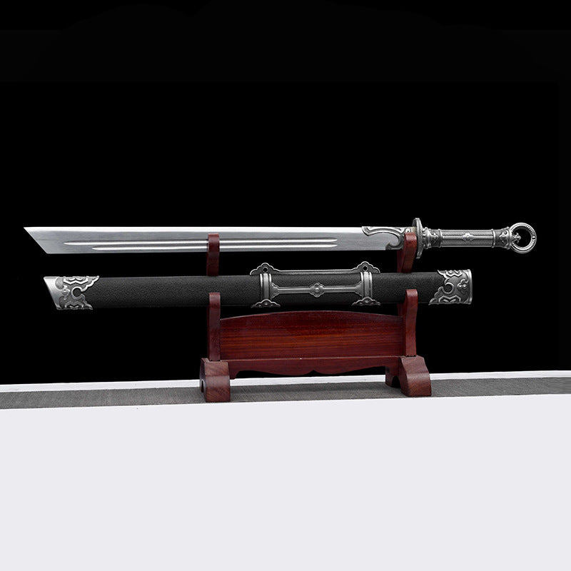 Tang Hengdao and Song Dynasty Knife Integrated Manganese Steel Forged Longquan City Sword - Image 4