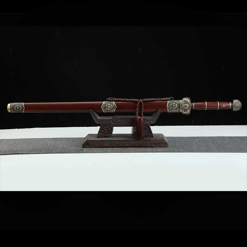 Authentic Wamian Han Sword Qin Pattern Steel Hand-Forged Tang Sword Collection Weapon - Image 4