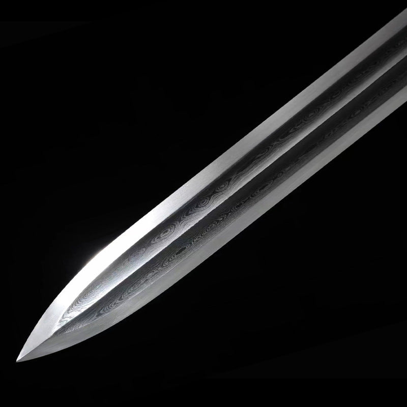 Longquan City Sword Chilong Qin Sword - Eight-Sided Han Sword, Pattern Steel Tang Sword, Two-Handed Sword, Town House Sword - Image 4