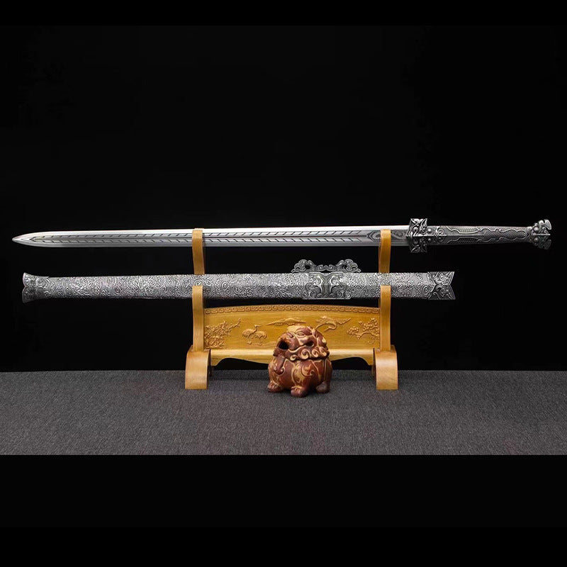 Han Sword: Hand-Forged Ice Soul Long Sword, Outdoor Hard Sword - Image 4