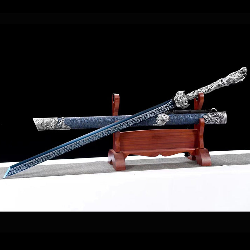 Tang Hengdao Sword - Manganese Steel, Embroidered
