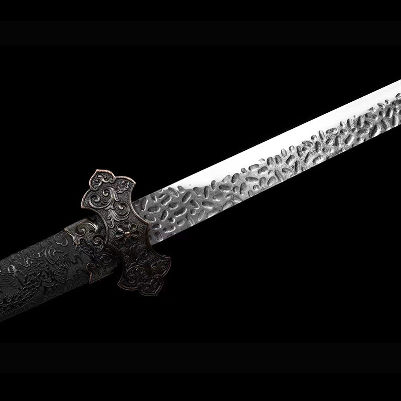 Tang Hengdao One-Piece Sword - Hand-Forged, Embroidered Spring Knife - Image 3