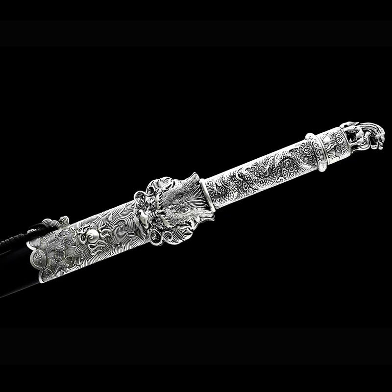 Longquan Dragon King Sword - High Manganese Steel, Eight-Sided Han Sword, Cold Weapon - Image 2