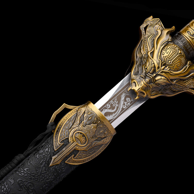 Ink Dragon War Sword - High Manganese Steel Han Wang Sword, Cold Weapon - Image 2