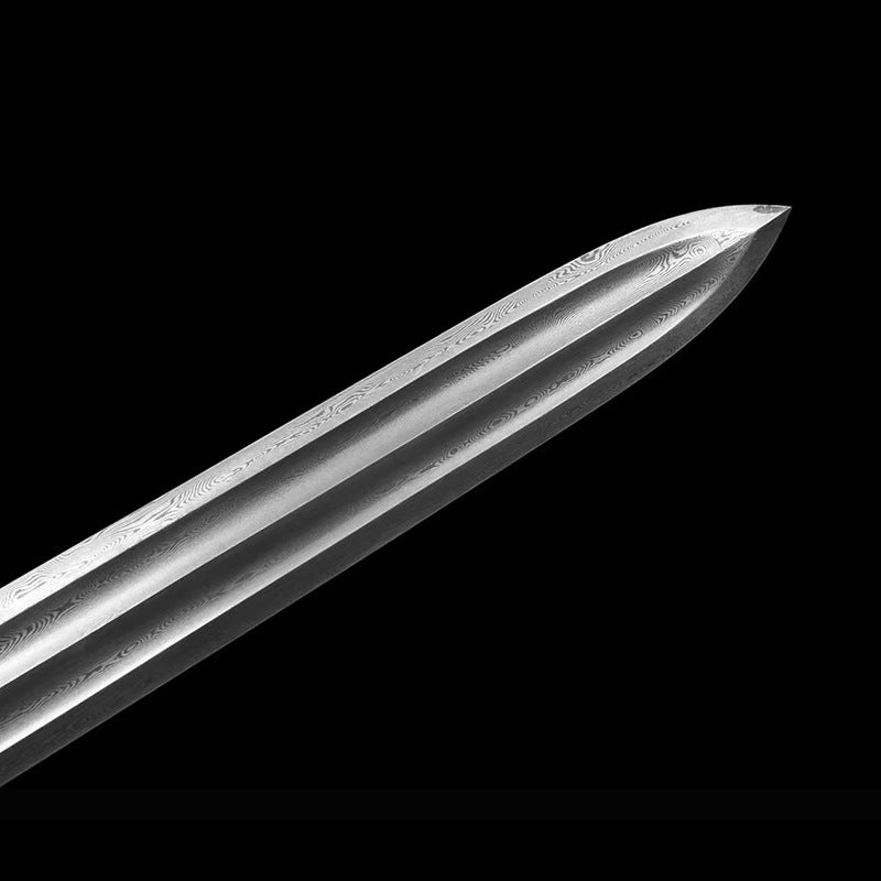 Longquan Town House Eight-Sided Han Sword - Pattern Steel, One-Piece Sword, Cold Weapon - Image 4