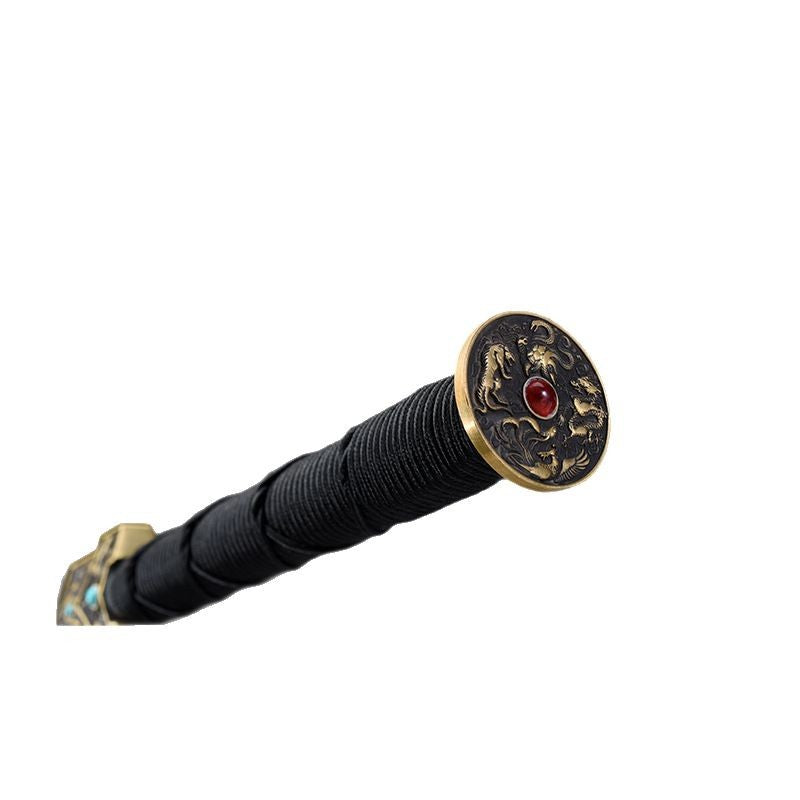 Burning Blade Han Sword - Sword, Eight-sided, Exquisite Han Dynasty Sword Prop - Image 5