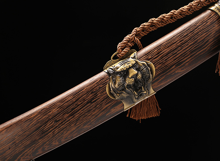 Dragon and Tiger Sword Pattern Steel – more detail