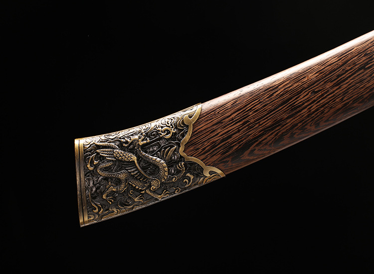 Dragon and Tiger Sword Pattern Steel – extra detail