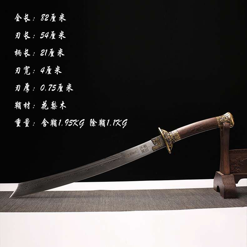 Dragon and Tiger Sword Pattern Steel – overview