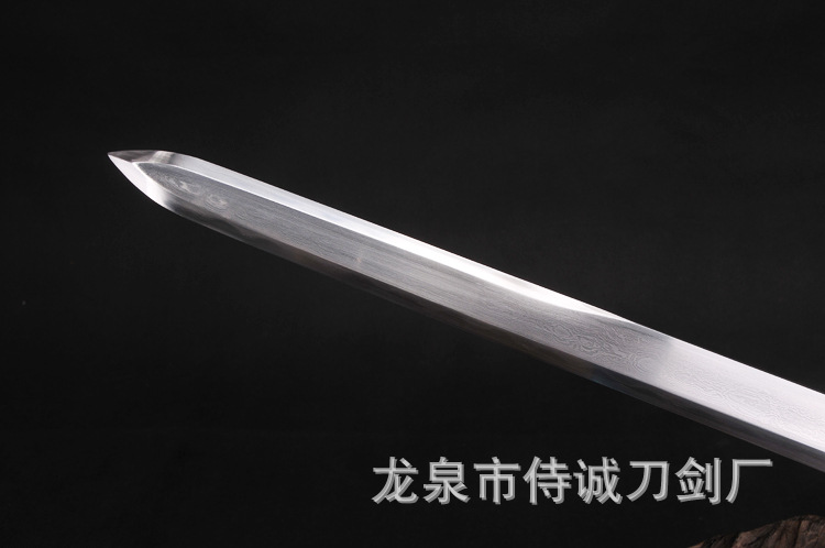 Chinese Sword, Pattern Steel Blade, Fish Skin Tang, Han Sword – extra detail