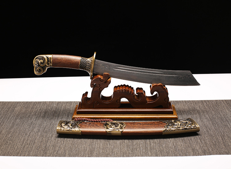 Manganese Steel Ring-Blade Embroidered Spring Knife – detail image