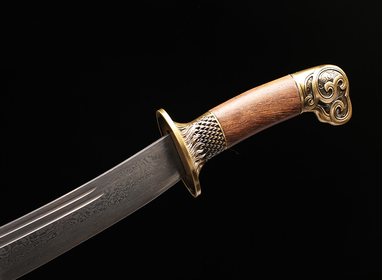 Manganese Steel Ring-Blade Embroidered Spring Knife – feature detail