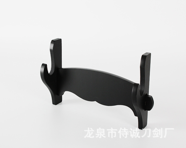 Multi-Layer Solid Wood Sword Rack, Weapon Display Holder – overview