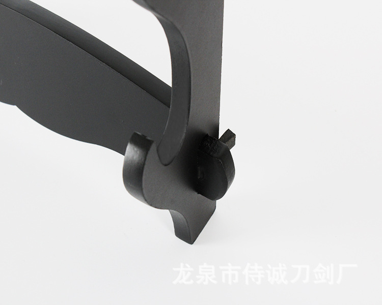 Multi-Layer Solid Wood Sword Rack, Weapon Display Holder – additional detail image