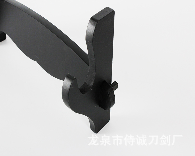 Multi-Layer Solid Wood Sword Rack, Weapon Display Holder – feature detail