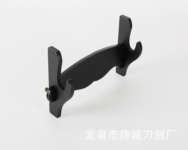 Multi-Layer Solid Wood Sword Rack, Weapon Display Holder – additional image